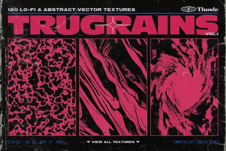 Trugrains Brutalist Vector Textures