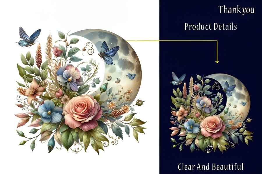 Watercolor Vintage Sublimation Clipart Graphics 4