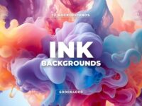 12 Ink Drop Backgrounds