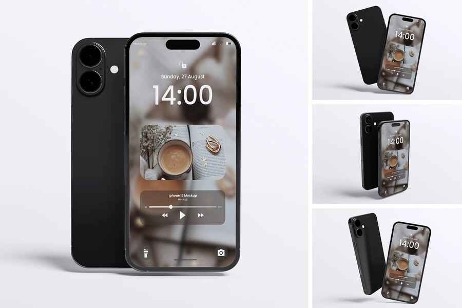 4 Psd Iphone 16 Mockup 1