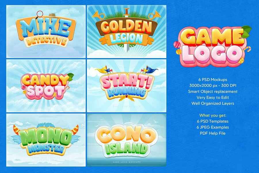 6 Psd Game Logo Text Effects 07