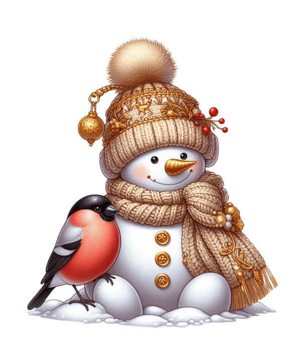 9 Png Snowmen Sublimation Clipart 1