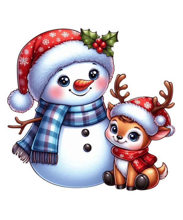 9 Png Snowmen Sublimation Clipart 3