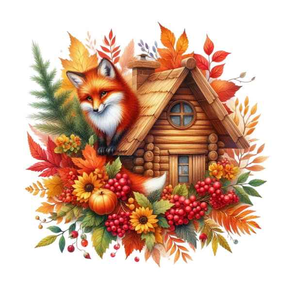 Autumn Fox House Sublimation 1