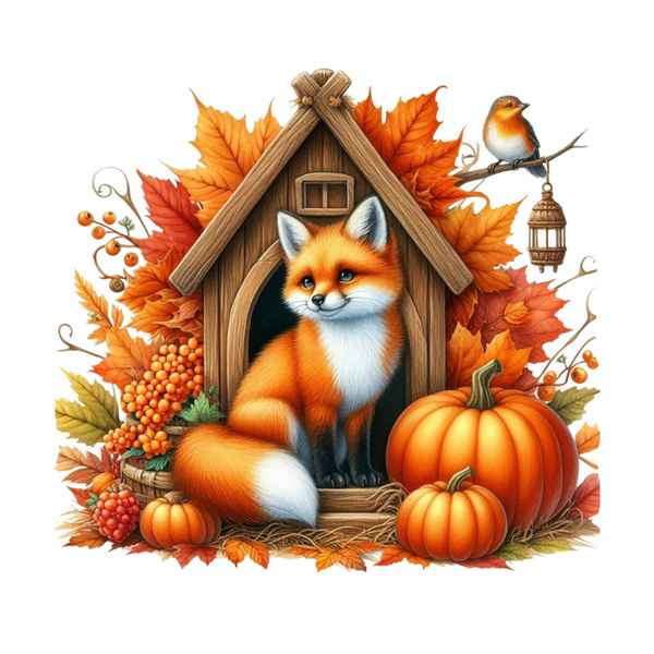 Autumn Fox House Sublimation 3