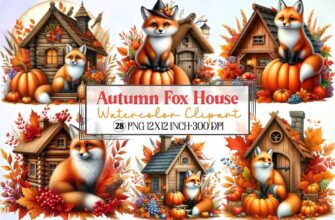 Autumn Fox House Sublimation