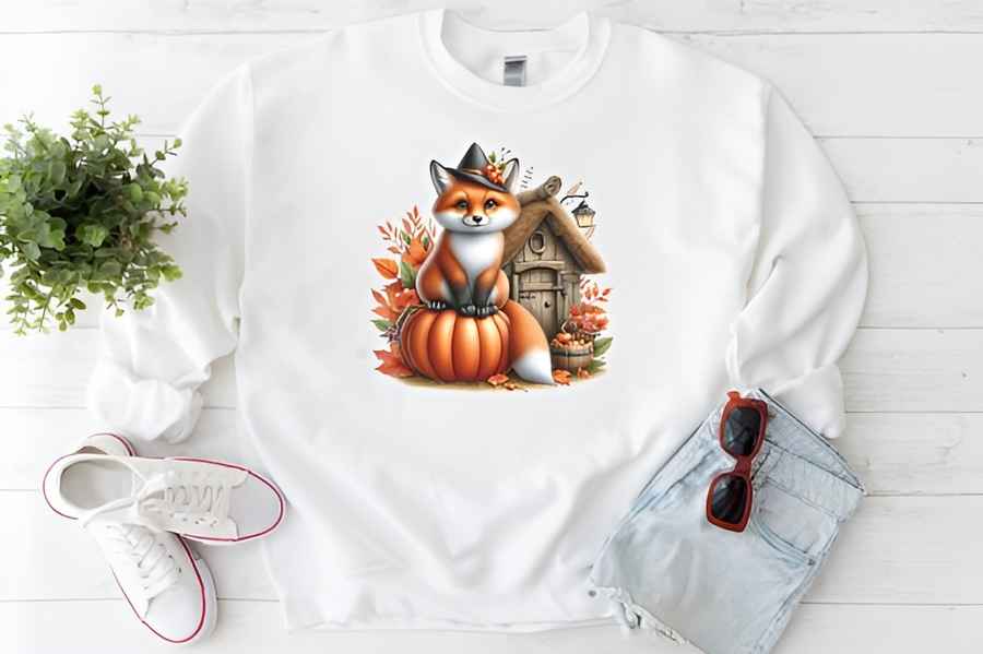 Autumn Fox House Sublimation Graphics 5