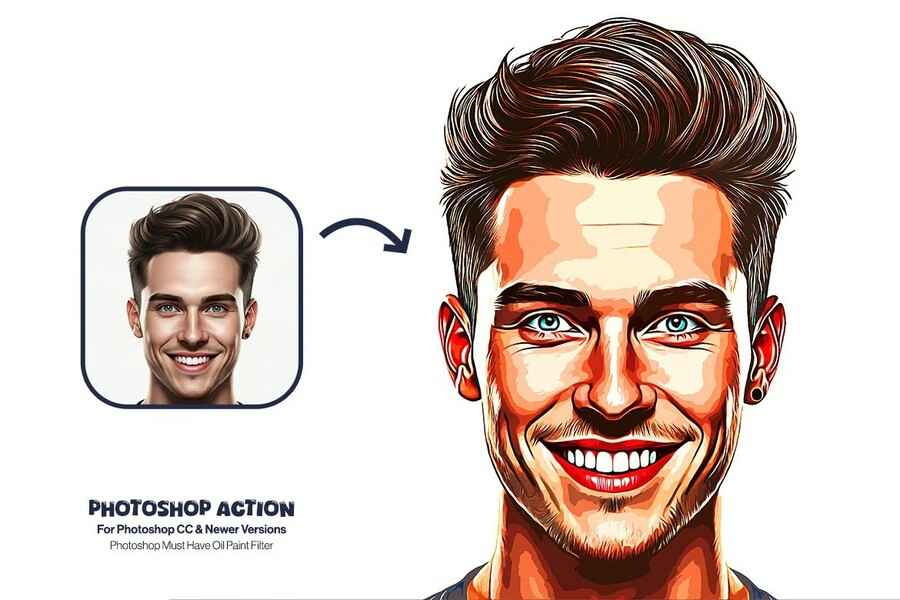 Cartoon Vectory Photoshop Action 3