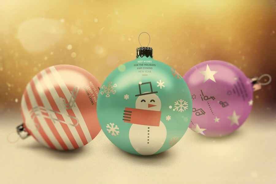 Christmas Ball Mockups 2