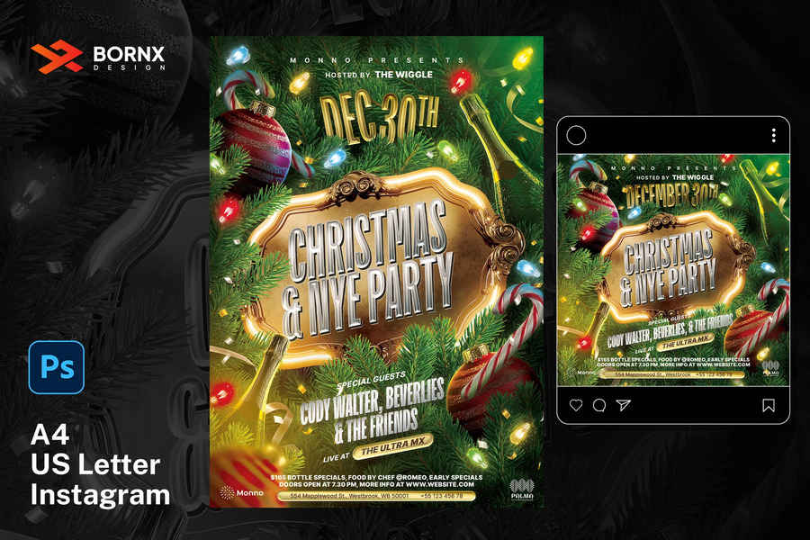 Christmas Nye Party Flyer 1