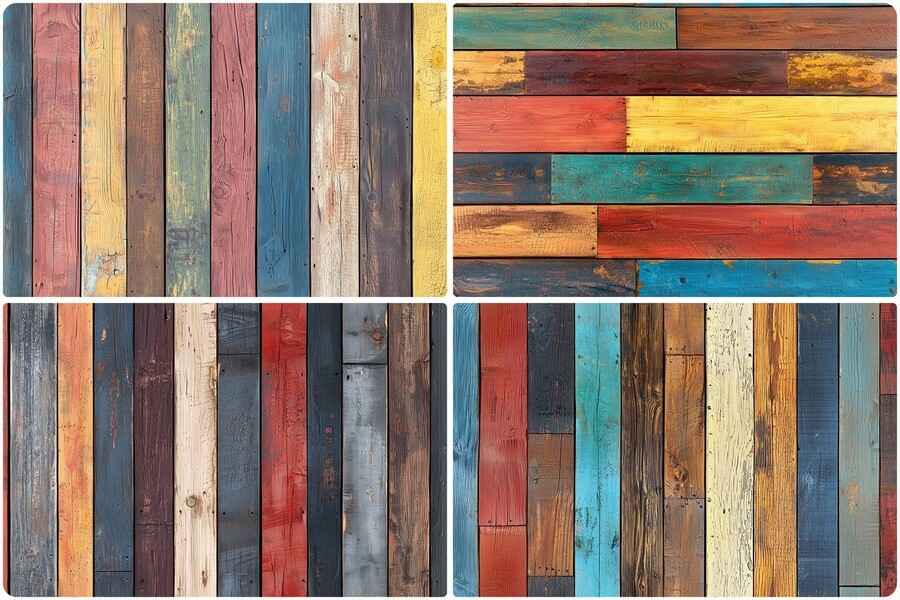 Colored Planks Texture Backgrounds 1