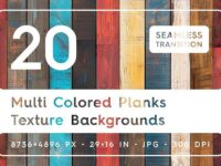 Colored Planks Texture Backgrounds