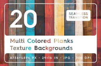 Colored Planks Texture Backgrounds