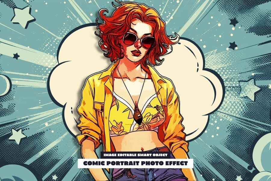 Comic Portrait Photo Effect 1