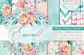 Emerald Digital Paper Collection 0