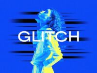Glitch Duotone Photo Effect 0