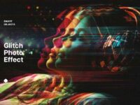 Glitching Anaglyph Photo Effect 1