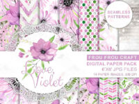 Love Violet Digital Paper Pack 00