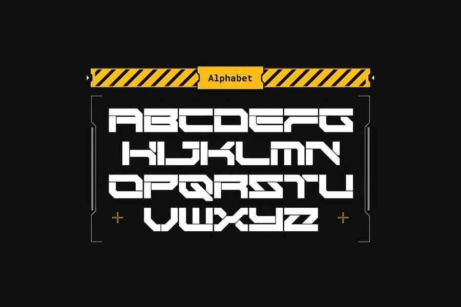 Nemesys Futuristic Cyberpunk Font 2