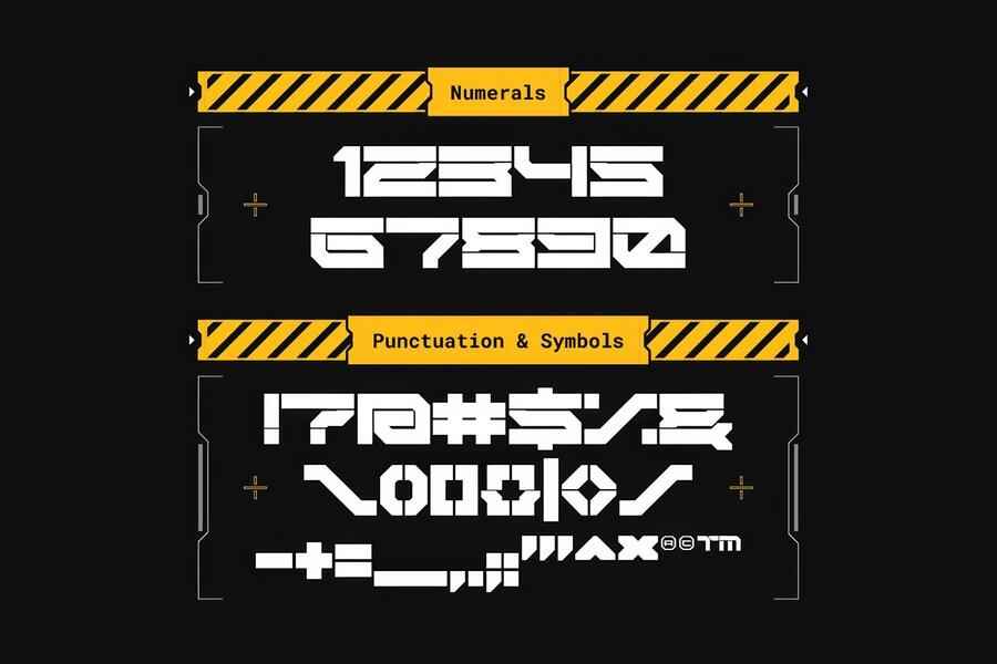 Nemesys Futuristic Cyberpunk Font 3