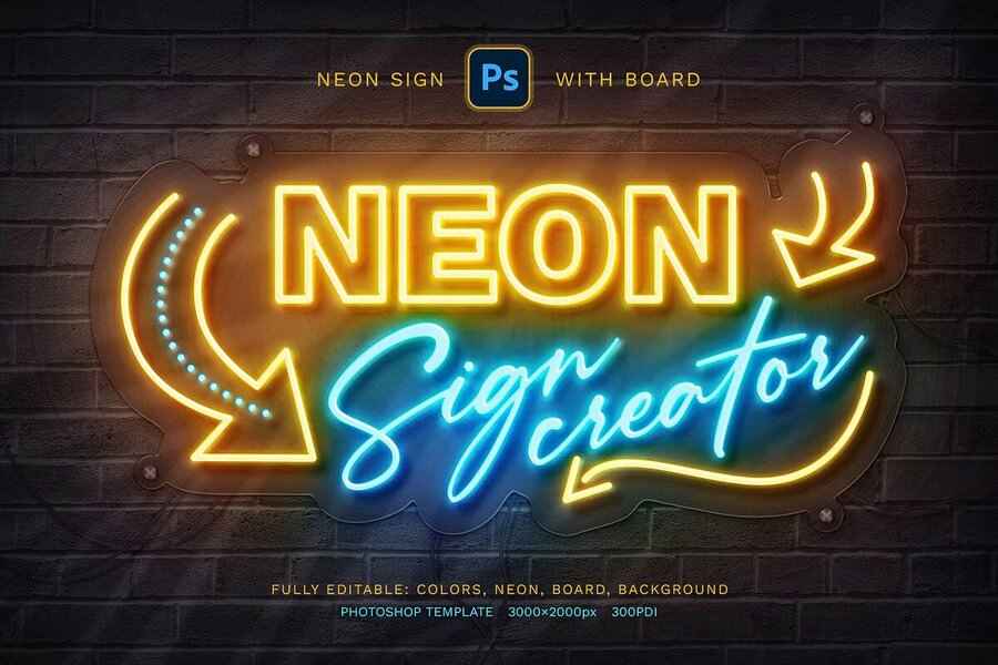 Neon Sign Board 1