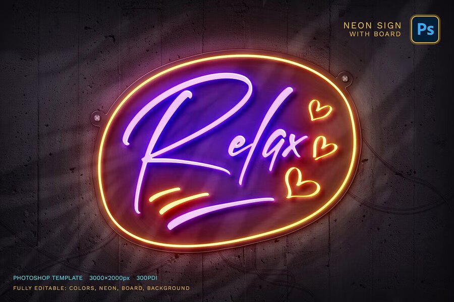 Neon Sign Board 4