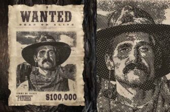 Old West Wanted Poster Template Mockup 1