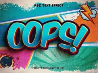 Oops Comic Style Editable Text Effect