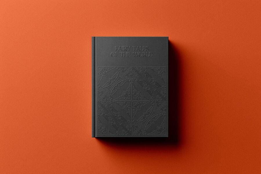 Premium Embossed Book Cover Mockup 1