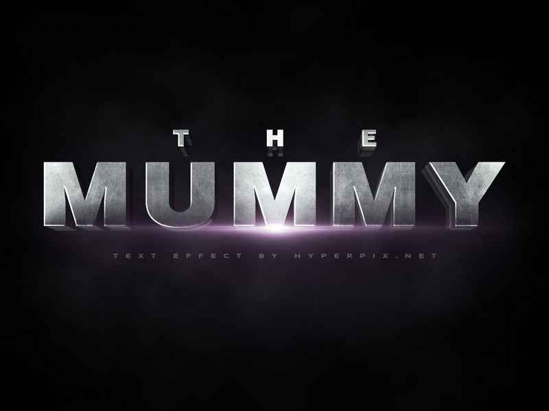 The Mummy Cinematic 3d Text Effect 1