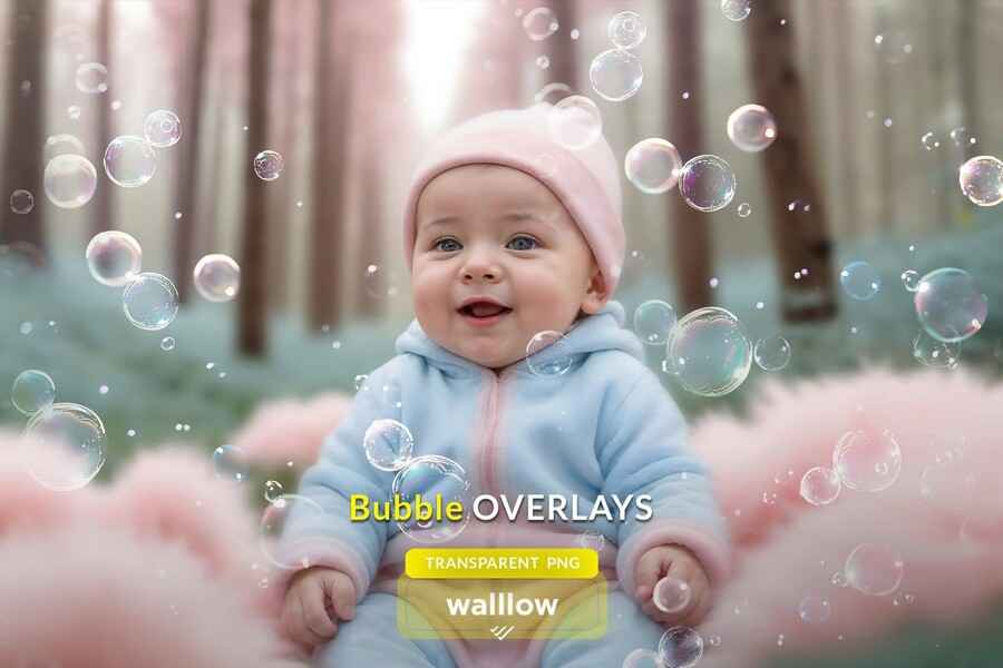 Transparent Realistic Bubble Overlays 4