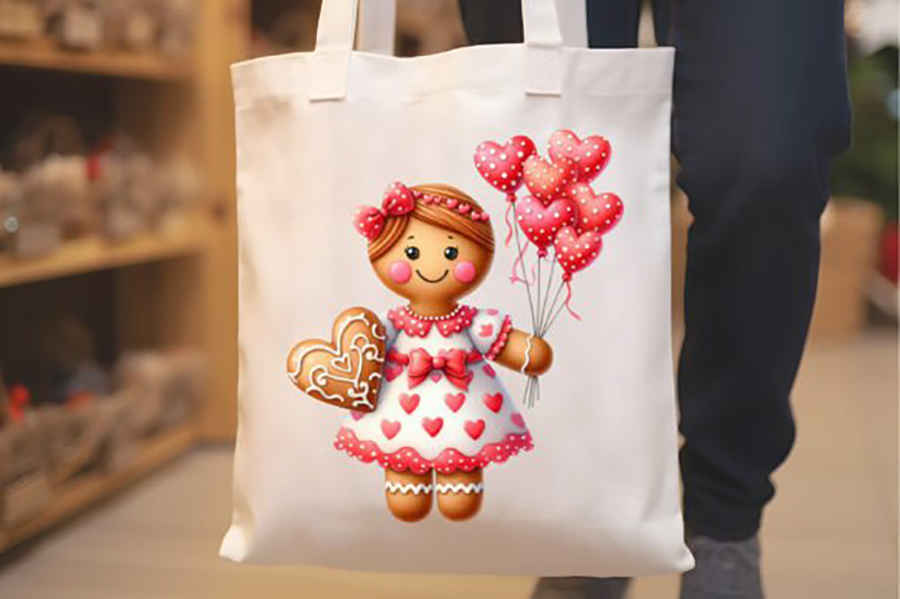 Valentine Gingerbread Sublimation Clipar Graphics 5