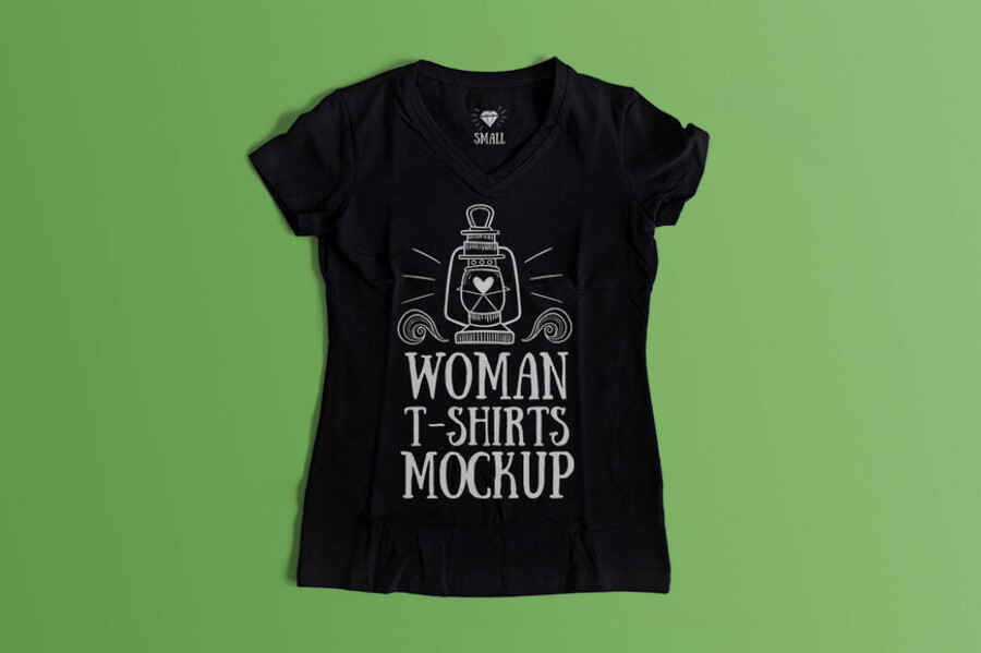 Woman T Shirt Mockup 2