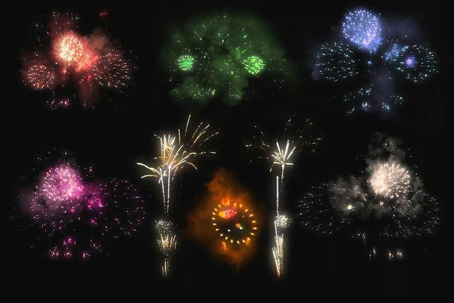 100 Firework Overlays 1