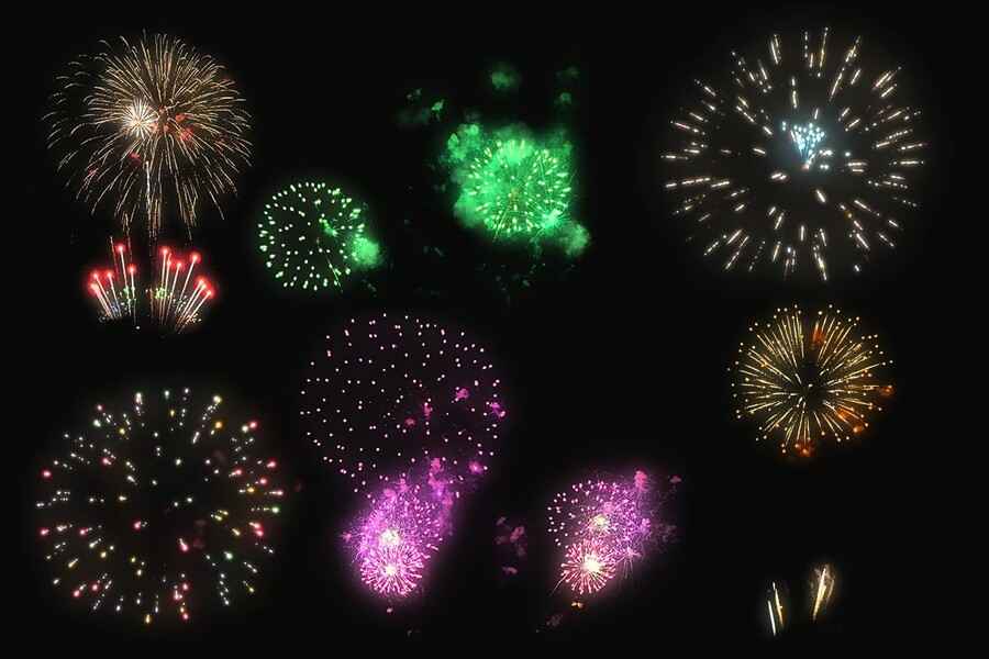 100 Firework Overlays 11