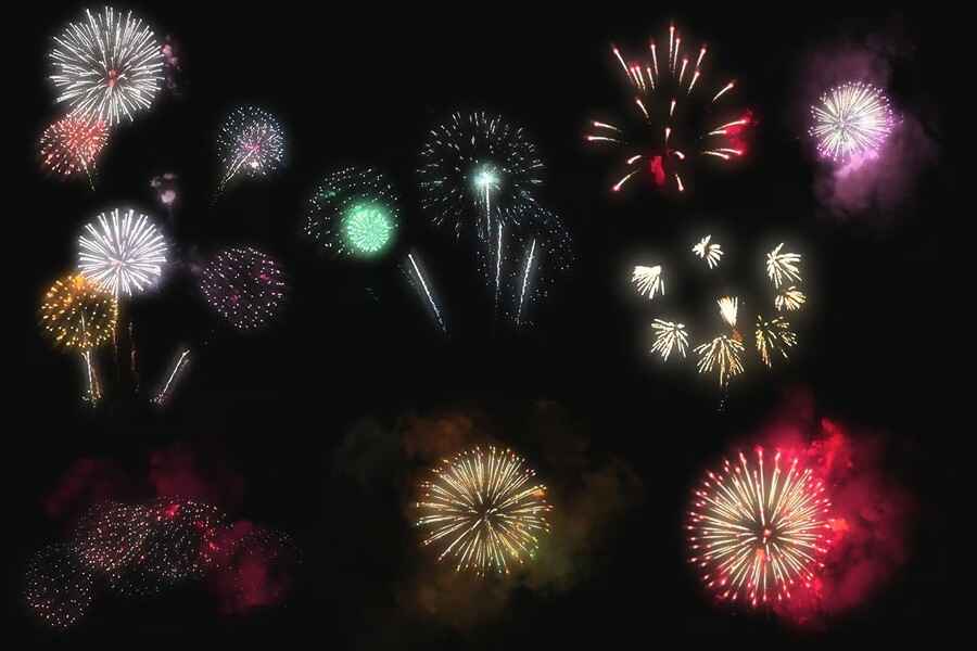 100 Firework Overlays 14