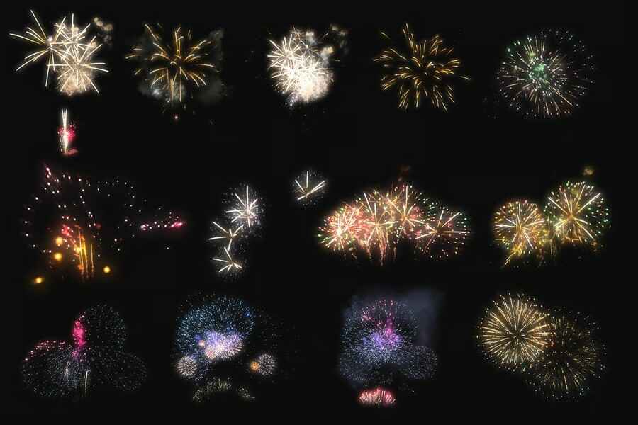 100 Firework Overlays 5