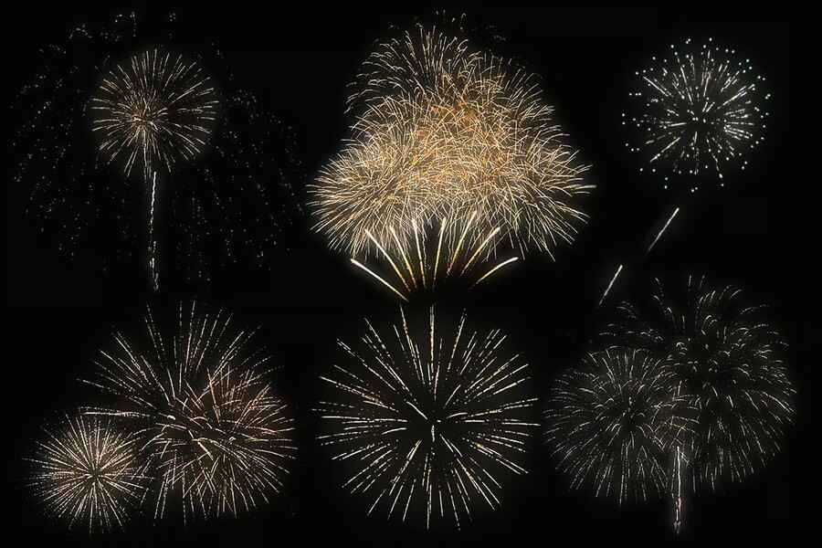 100 Firework Overlays 6