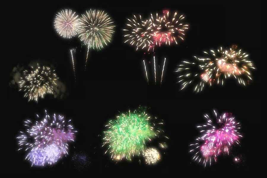 100 Firework Overlays 8