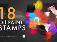 18 Oil Paint Stamps 1