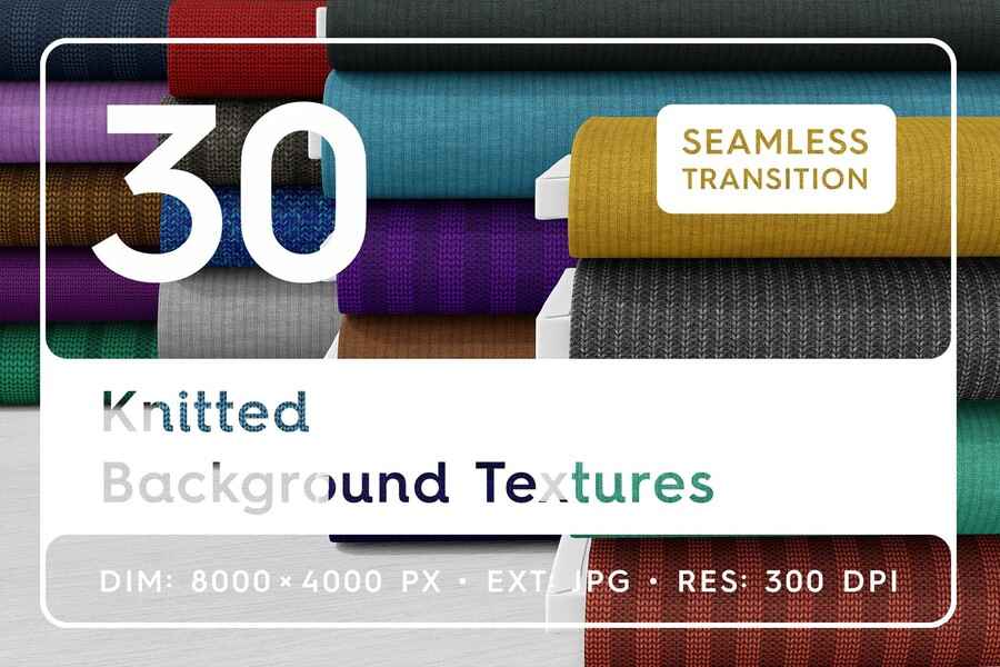 30 Knitted Background Textures 1