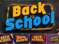 Back To School 3d Text Effect Style 1