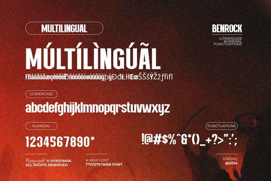 Benrock Modern Professional Sans Font 3