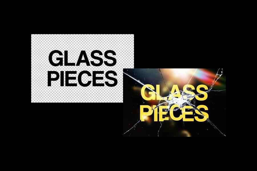 Broken Glass Text Effect 2