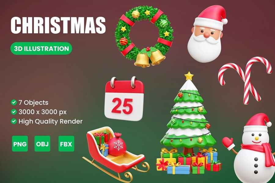 Christmas 3d Illustration 2