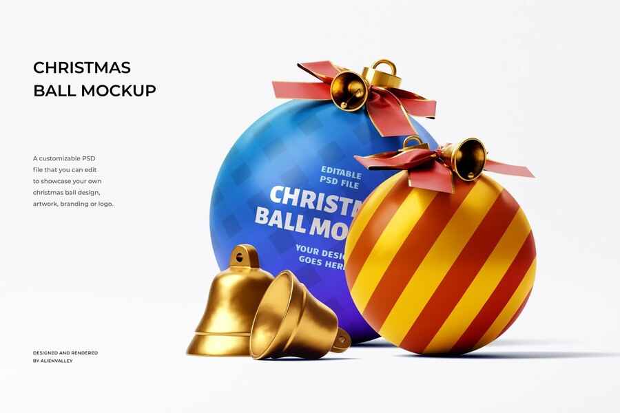 Christmas Ball Mockup 1