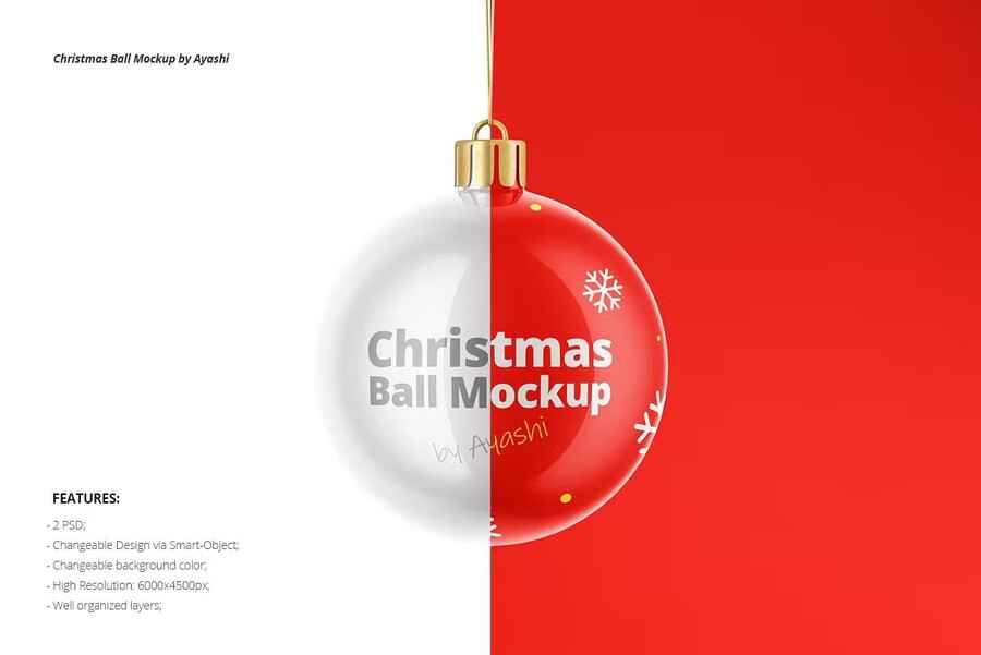 Christmas Ball Mockup 3 2