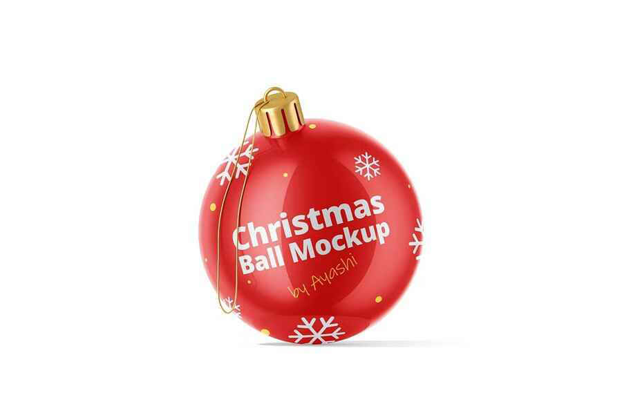 Christmas Ball Mockup 3 3 Fpashop.ru