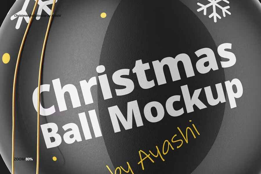 Christmas Ball Mockup 3 4