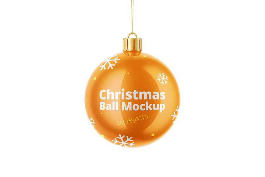 Christmas Ball Mockup 3 5 Fpashop.ru